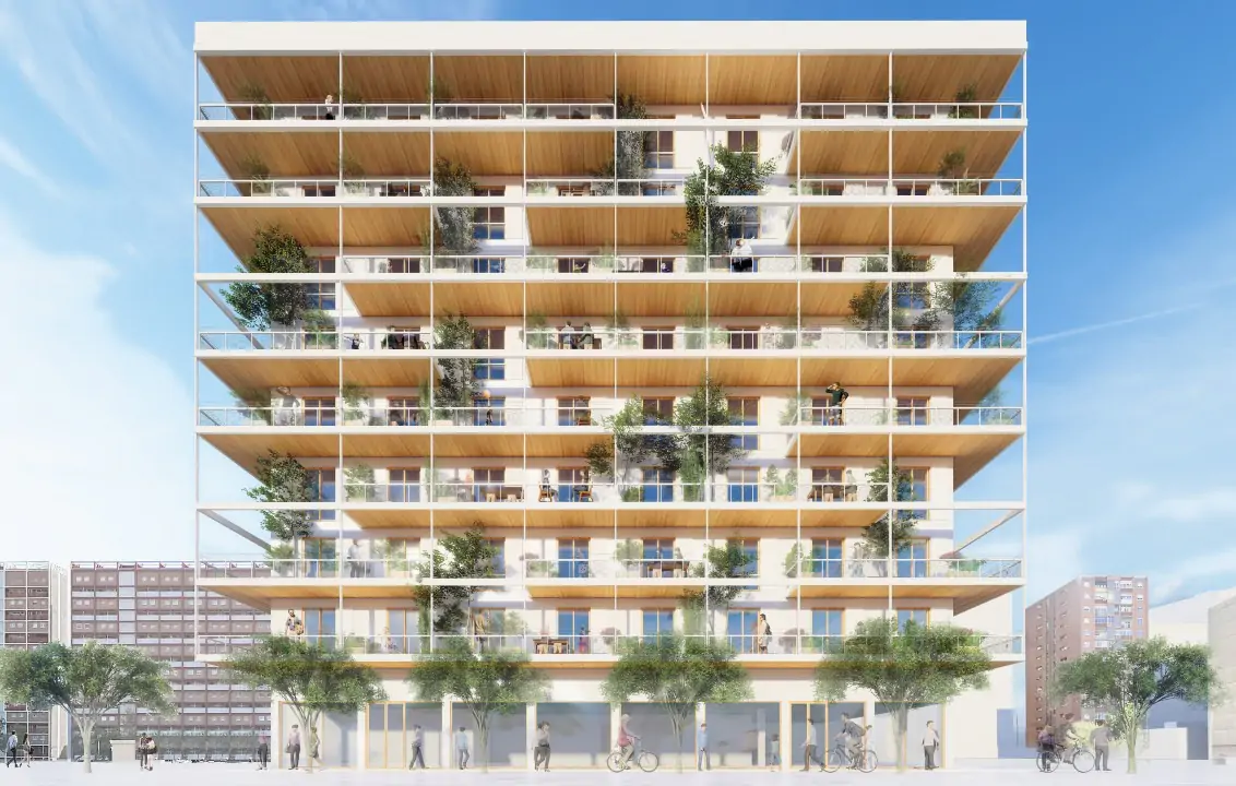 Edificio de viviendas sociales será la construcción en madera más alta de Cataluña - Madera21