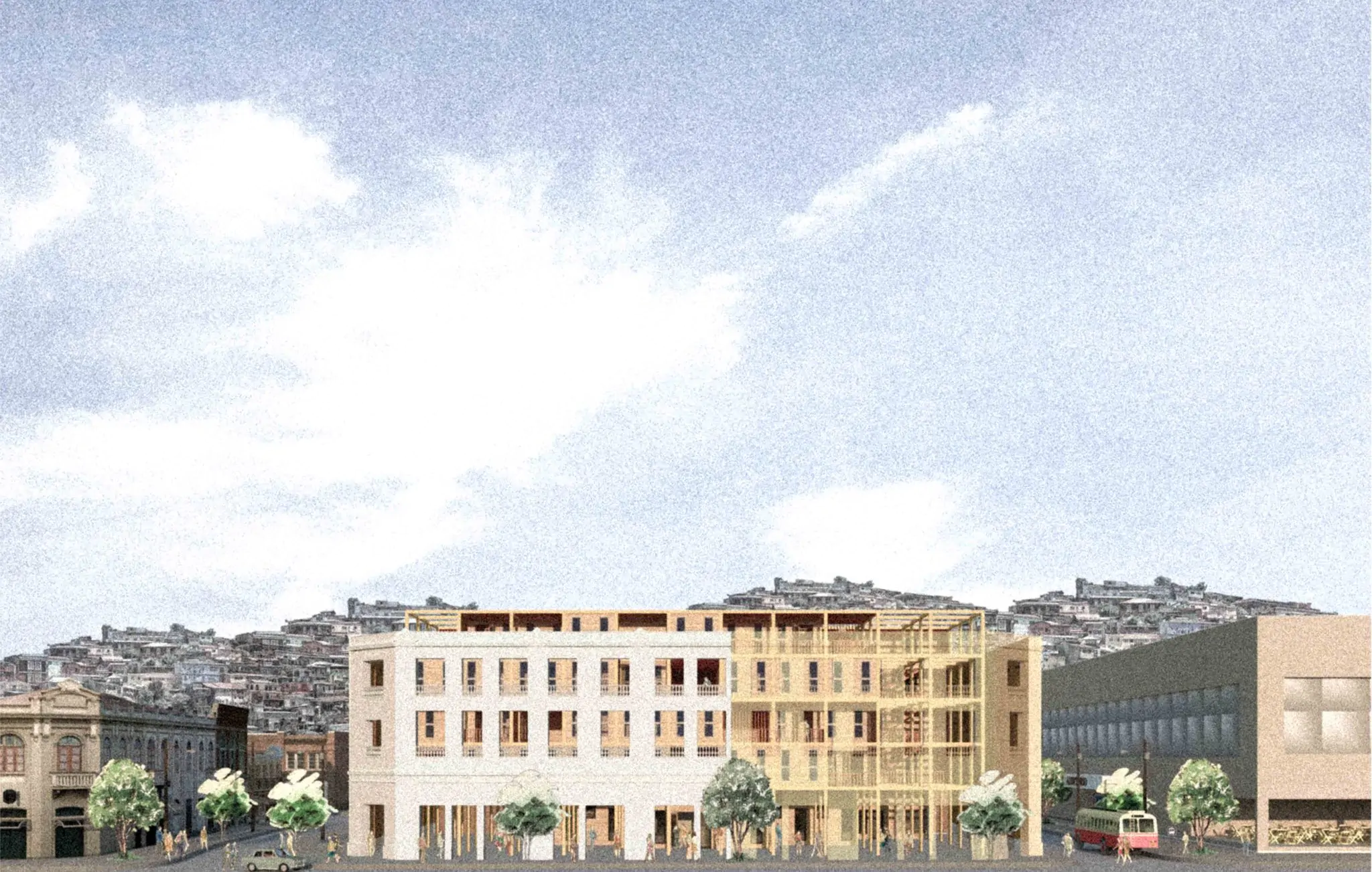 Proyecto ganador del XVII Concurso de Arquitectura utiliza madera laminada como estrategia para repoblar Valparaíso y recuperar sus inmuebles patrimoniales - Madera21