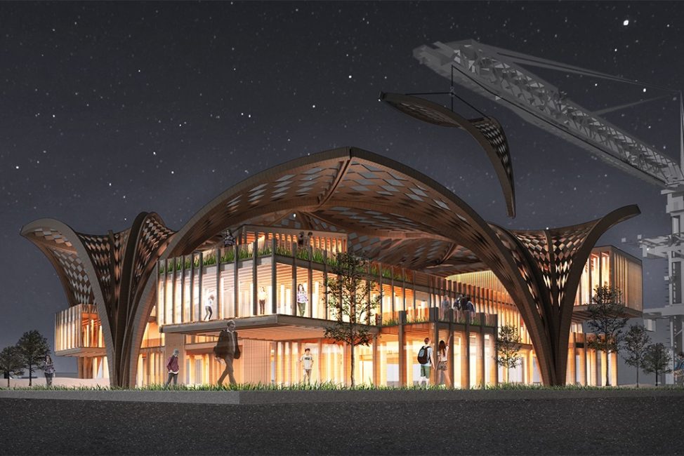 Entrada lateral_Pedagogía Robótica, construcción autodidacta Liceo Técnico Profesional en PAC