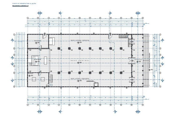 Iglesia Dalcahue-planta