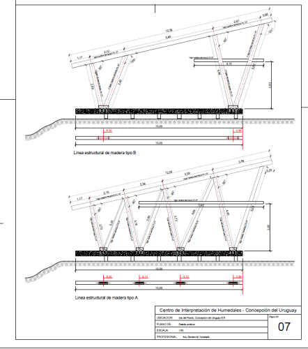 PLANO N° 7 ESTRUCTURA DE COLUMNAS V