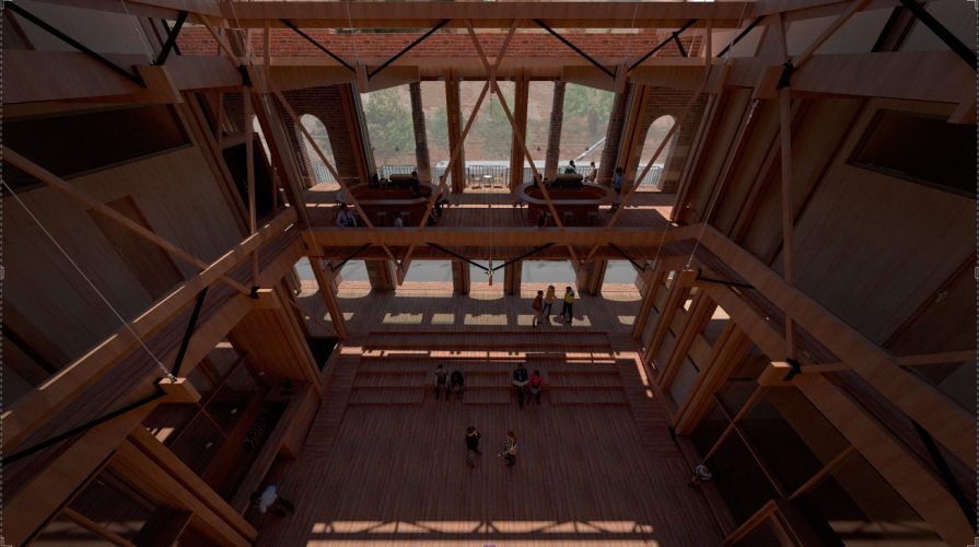 café y patio central