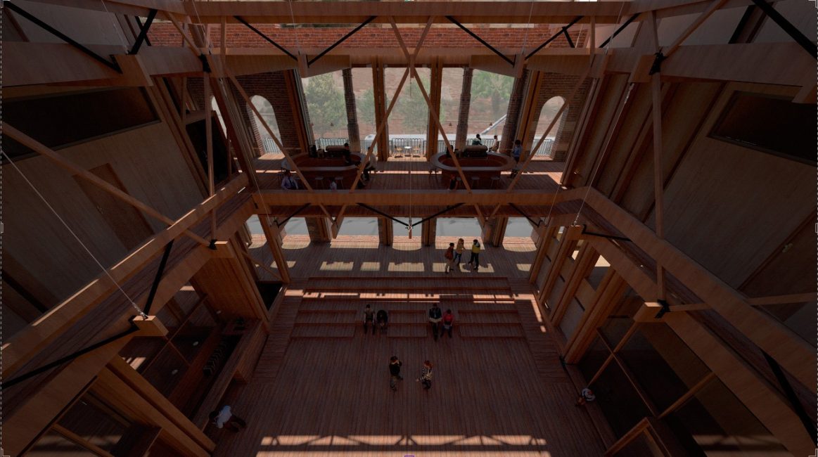 café y patio central