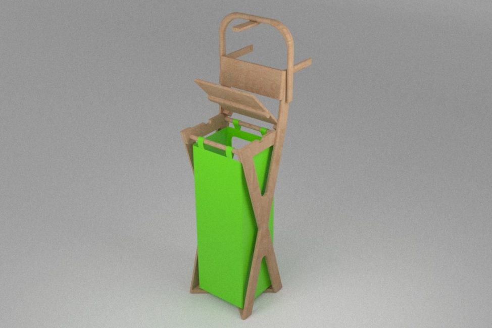 render maletero abierto