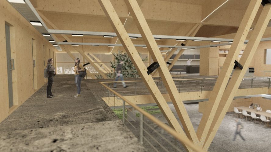 render refugio planta alta